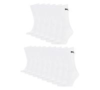 PUMA Unisex Socken, Sportsocken 15 PAAR, Frotteesohle, Regular Crew (Weiß (300), 43-46 (9-11 UK))