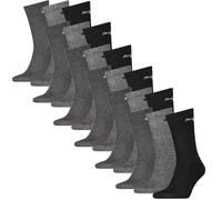 Puma Unisex Socken, Sportsocken 18 PAAR, Frotteesohle - verschiedene Farben Grau Mix / 39-42 39-42 Grau