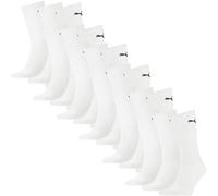 Puma Unisex Socken, Sportsocken 18 PAAR, Frotteesohle - verschiedene Farben Weiß / 39-42 39-42 Weiß