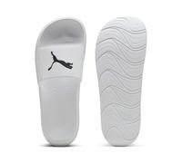PUMA Unisex Softride Teamcat Slide Sandal, White Black, 38 EU, Puma Weiß Puma Schwarz, 38 EU