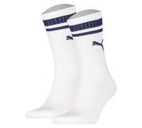 Puma Sportsocken mit Stretch-Anteil im 2er-Pack in Weiss, Größe 43/46