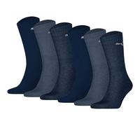 PUMA Unisex Sport-Socken, 6er Pack - Sport Crew Lightweigth, Tennissocken, uni 43-46 Blau