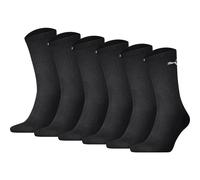 PUMA Unisex Sport-Socken, 6er Pack - Sport Crew Lightweigth, Tennissocken, uni 47-49 Schwarz
