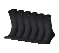 PUMA Unisex Sport-Socken, 6er Pack - Sport Crew Lightweigth, Tennissocken, uni Schwarz 35-38