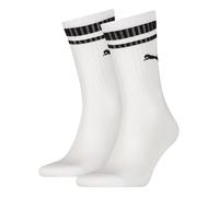 Socken PUMA "PUMA UNISEX HERITAGE CREW SOCK", Damen, Gr. 43-46, weiß, Baumwollmischung, normal, Socken Socken, Komfort-Passform, gepolsterte Sohle (11282615-43) weiß