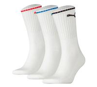 PUMA Unisex Sport-Socken, Vorteilspack - Sport Crew Stripe, Tennissocken, Streifen Weiß / 39-42 / 6er Pack (2x3P) 39-42 Weiß