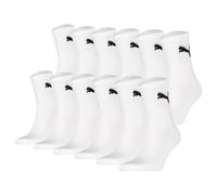 PUMA Unisex Sportsocken, 12er Pack - Short Crew Socks, ECOM, Logo, einfarbig Weiß / 43-46 43-46 Mehrfarbig