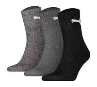 PUMA Unisex Crew 3p Unisex Short Sock, Grau (Anthracite/Grey), 43-46 EU