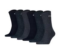 Kurzsocken PUMA "Socken 6er Pack", Herren, Gr. 35-38, bunt (dunkelblau, blau, hellblau), Obermaterial: 74% Baumwolle CO. 21% Polyester PES. 3% Polyamid PA. 2% Elasthan EL., Socken (40345454-35) dunkel