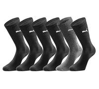 PUMA Unisex Sportsocken Crew - 6-Paar Pack, Everyday Premium - Black Combo - Größe 47-49