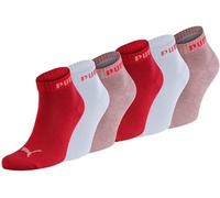 PUMA Unisex Sportsocken Quarter 6er Pack - Statement Edition Größe 39-42, Coral Peach