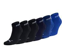 PUMA Unisex Sportsocken Quarter 6er Pack - Statement Edition Größe 43-46, Navigate/Black