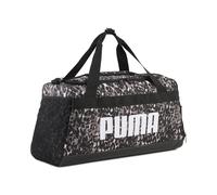 Puma Unisex Sporttasche CHALLENGER AOP 35 L Small Sports Bag 091144-29 Mouse Gray-Buttercream-Leopard AOP
