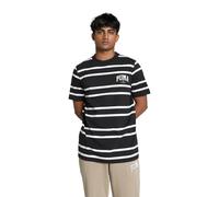 PUMA Unisex Squad Stripe AOP Tee T-Shirts, Puma Schwarz, XXL EU