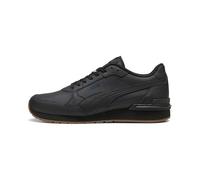 Puma Unisex St Runner Leather Adult Sneaker, V4 Black Strong Gray Gum, 44.5 EU