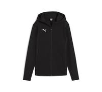 PUMA Unisex Teamfinale Casuals Damen Kapuzenjacke, Schwarz Silber, M