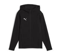 Puma teamFINAL Casuals Hooded Junior Kinder Blouson, schwarz 164