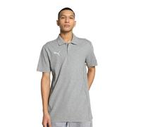PUMA Unisex Teamfinale Casuals Polo, Medium Grey Heather-puma Silver, S EU