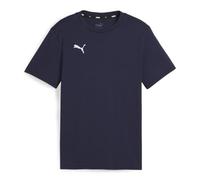 PUMA Unisex Teamgoal Casuals Tee Jr T-Shirt, Puma Navy-puma White, 164 EU