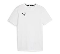 Puma Unisex Teamgoal Casuals Tee Jr T-Shirt, Puma White-Puma Black, 128 EU
