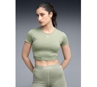 PUMA Unisex W Strong - Short Tees, Lux Army, XL EU