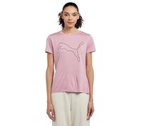 Puma Damen T-Shirt TAD ESSENTIAL Heather Logo Tee 525893-65 L Poised Pink Heather