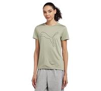 PUMA Damen Shirt W TAD ESSENTIAL Heather Logo Tee (525893) S Lux Army Heather