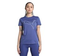 PUMA Unisex W TAD Essential Logo Tee T-Shirts, Blue Crystal,