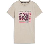 PUMA Unisex Women’s Graphic Train Favorite Aop Tee T-Shirts, Wüstenstaub, XS EU
