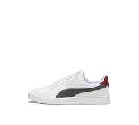 Puma Unisex's Shuffle Sneaker, Puma White Shadow Gray Intense Red, 40.5 EU