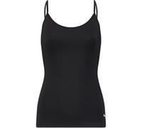 Spaghettitop PUMA "WOMEN CAMISOLE HANG", Damen, Gr. L, schwarz, Single Jersey, Obermaterial: 57% Baumwolle, 38% Modal, 5% Elasthan, slim fit hüftbedeckend, Rundhals, Tops, mit verstellbaren Trägern fü