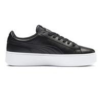 PUMA Vikky Stacked Leder Plateau Sneaker Damen 01 - PUMA black/PUMA black 42