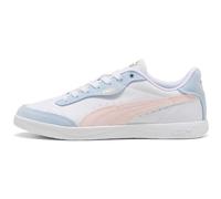 Sneaker PUMA "VIKKY STAR OG", Damen, Gr. 39, puma weiß, jasmine flower, Leder, unifarben, Schuhe Sneaker, Obermaterial aus Leder, leicht profilierte Gummilaufsohle (45802918-39) puma weiß, jasmine flo