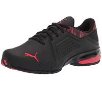 PUMA Herren Viz Runner Laufschuh, Schwarz/Weiß, 44.5 EU Weit