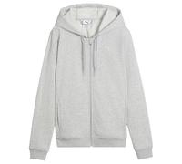 Sweatjacke PUMA "TAD ESSENTIALS Hoodie Damen", Damen, Gr. XL, light gray heather, Obermaterial: 70% Baumwolle, 30% Polyester. Taschenfutter: 100% Baumwolle. Rippe: 97% Baumwolle, 3% Elasthan, Sweatjac