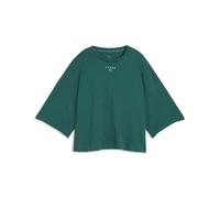 PUMA Relaxed Fit T-Shirt aus reiner Baumwolle in Dunkelgruen, Größe XL