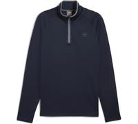 Puma Waffle Fleece 1/4 Zip Herren Pullover, blau S