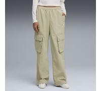 PUMA WARDROBE ESS Cargohose in Relaxed Fit Damen, Kleidung, Grün, XL Green