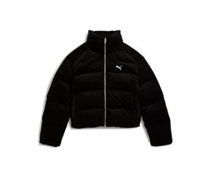 Puma WARDROBE ESS Corduroy Puffer Jacket Winterjacke schwarz in XS