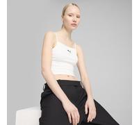 PUMA WARDROBE ESS Geripptes Tanktop Damen, Kleidung, Weiß, M White
