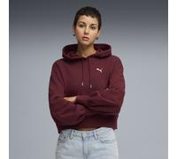 PUMA WARDROBE ESS Kurzer Relaxed Fit Hoodie Damen, Kleidung, Ruby Shimmer, XS Red