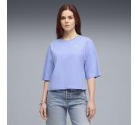 PUMA WARDROBE ESS Kurzes Oversized-T-Shirt Damen, Kleidung, Lila, XL