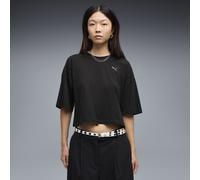 PUMA Damen Wardrobe ESS Kurzes Oversized-T-Shirt XL, Black