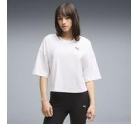 PUMA WARDROBE ESS Kurzes Oversized-T-Shirt Damen, Kleidung, Weiß, XS