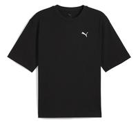 PUMA WARDROBE ESS Boxy T-Shirt Herren, Kleidung, Schwarz, L Black