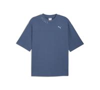 PUMA Washed Out Boxy T-Shirt Unisex, Kleidung, Blau, L Blue