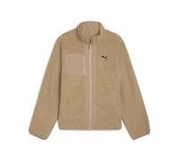 Puma Wendbare Hybrid-Sherpa-Jacke für Herren in Eiskaffee Mann XL XL