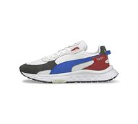 PUMA Wild Rider Rollin, Sportschuhe, Unisex, Erwachsene, Weiß (Ebony Puma White), 43.5 EU