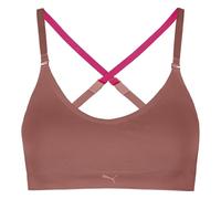 PUMA Women's 3D Knit Sport Triangle Short Top, Dusty Pink, XXL