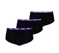 PUMA Women's 503006001 Boxer Briefs, Black/Purple, S